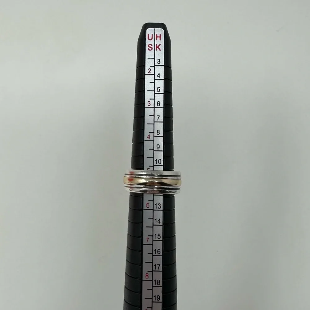 James Avery Retired Gold and Silver Wedding Band Size 5 - Picture 7 of 8